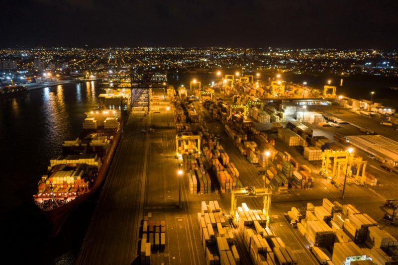 O terminal privado lidera com 9,2% de participa&ccedil;&atilde;o no total movimentado no pa&iacute;s, com crescimento de 42,1% – Foto: Portonave/Divulga&ccedil;&atilde;o