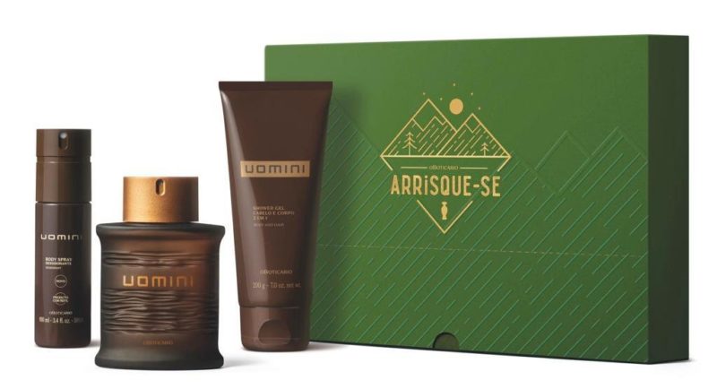 <span style="font-weight: 400;">O Kit Uomini ressalta toda a versatilidade masculina do seu pai, é um presente perfeito para os pais de personalidade</span> – Foto: Divulgação/O Boticário