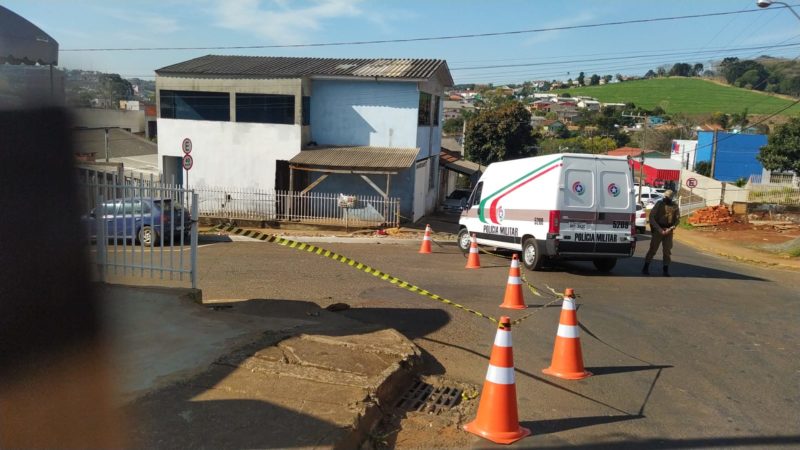 Ocorrência foi registrada no início da tarde desta quarta-feira (4). – Foto: Ana Lucieto/NDTV Chapecó/Divulgação