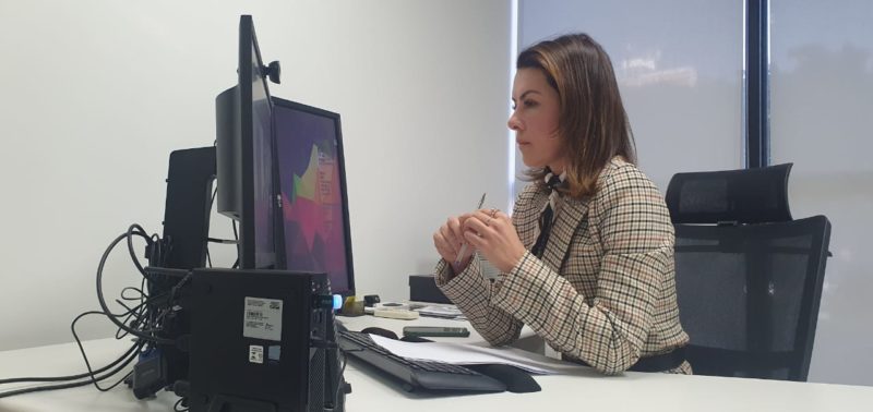 Promotora de Justi&ccedil;a Anal&uacute; Librelato Longo, em sess&atilde;o virtual que concluiu acordo com a Celesc – Foto: Divulga&ccedil;&atilde;o/MPSC