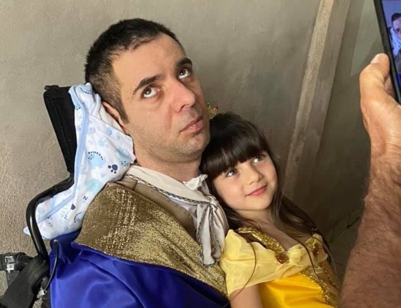 Policial participa do anivers&aacute;rio de 6 anos da filha, Ana Liz. – Foto: Arquivo pessoal/ Divulga&ccedil;&atilde;o ND