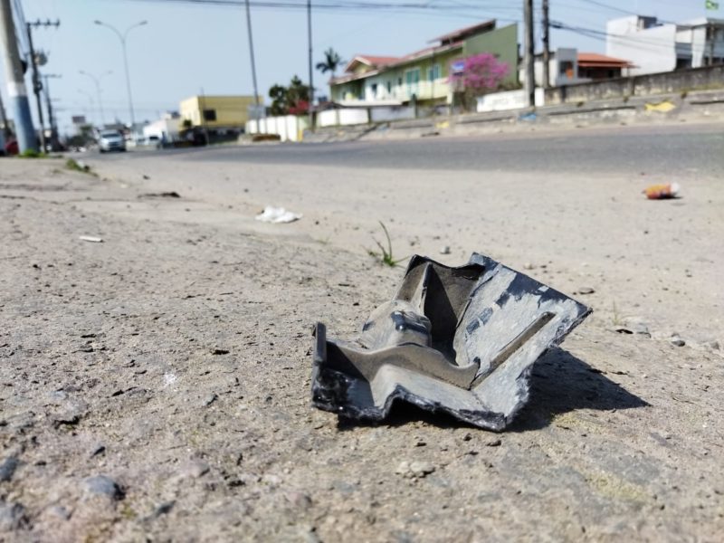 Mãe e filho foram atropelados na noite de sexta-feira (20) – Foto: Jader Liberal/NDTV