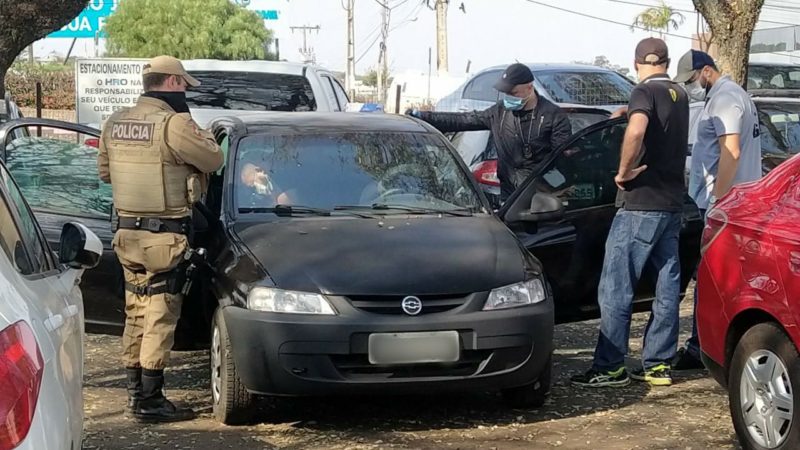 IGP realiza perícia no carro – Foto: Felipe Kreusch/NDTV Chapecó