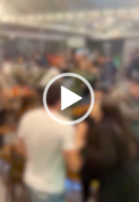 Imagens mostram briga que envolveu ao menos sete homens em Palho&ccedil;a – Foto: Reprodu&ccedil;&atilde;o/Internet