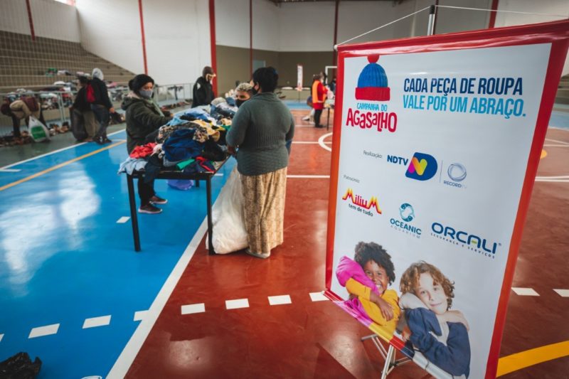 Para evitar possíveis erros, as caixas de coleta são identificadas com a arte da campanha nos pontos fixos de arrecadação – Foto: José Somensi/Reprodução/ND