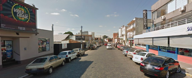 Homem foi morto em hotel no Centro de Lages – Foto: Reprodução/Google Street View