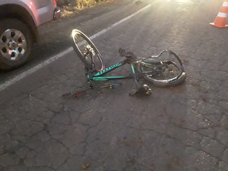 Ciclista ficou gravemente ferido – Foto: PMRv/ND