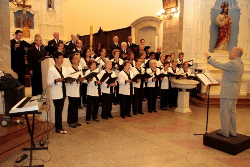 Apresenta&ccedil;&atilde;o do Coral Santa Cec&iacute;lia da Catedral Metropolitana – Foto: Divulga&ccedil;&atilde;o/ND