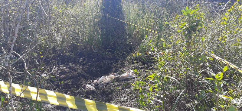 O corpo do jovem de 21 anos foi encontrado enterrado em uma cova rasa – Foto: Pol&iacute;cia Civil/Divulga&ccedil;&atilde;o
