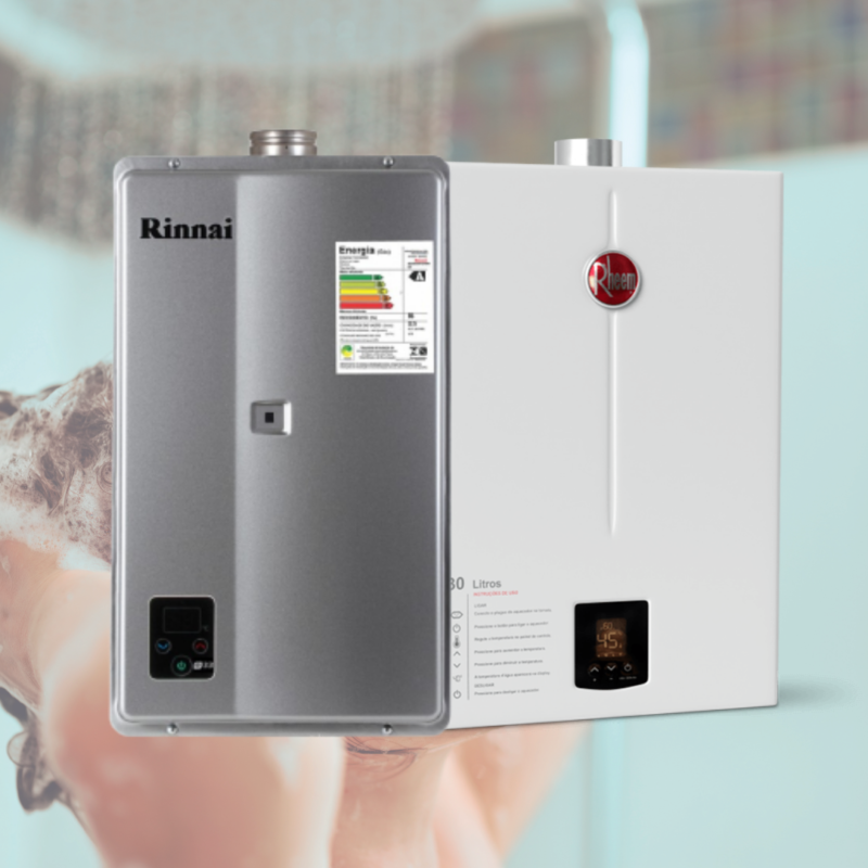 Aquecedores a gás digitais são mais indicados devido à eficiência energética – Foto: Divulgação