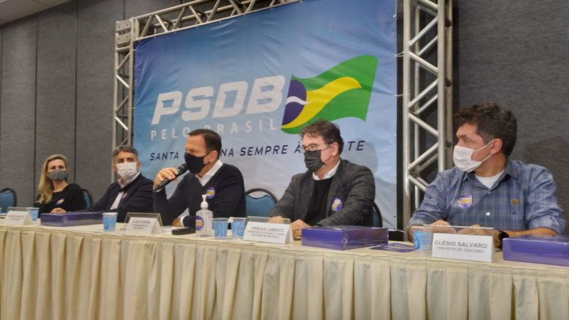 João Doria em Santa Catarina com lideranças tucanas