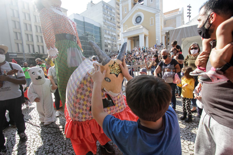 Boi de Mam&atilde;o foi uma das atra&ccedil;&otilde;es culturais da Feira de Cascaes – Foto: Leo Munhoz/ND