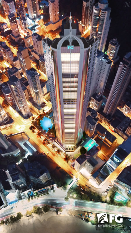 Engenheiro explica o segredo que faz com que os pr&eacute;dios em Balne&aacute;rio Cambori&uacute; balancem – Foto: Reprodu&ccedil;&atilde;o FG/Divulga&ccedil;&atilde;o