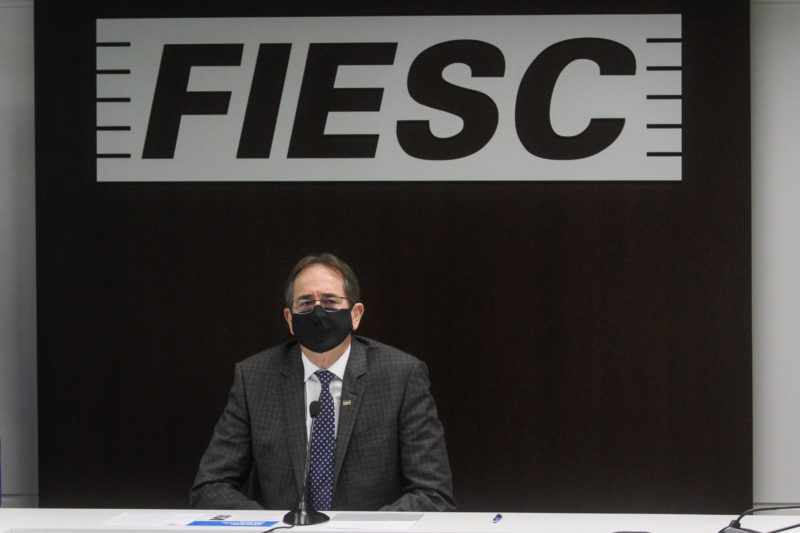 M&aacute;rio Cezar Aguiar presidente da Fiesc – Foto: Leo Munhoz/ND