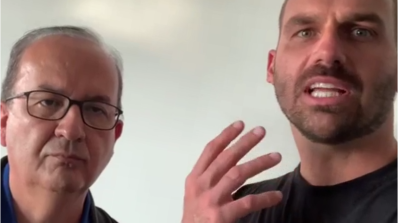 Jorginho Mello e Eduardo Bolsonaro – Foto: Divulga&ccedil;&atilde;o/ND