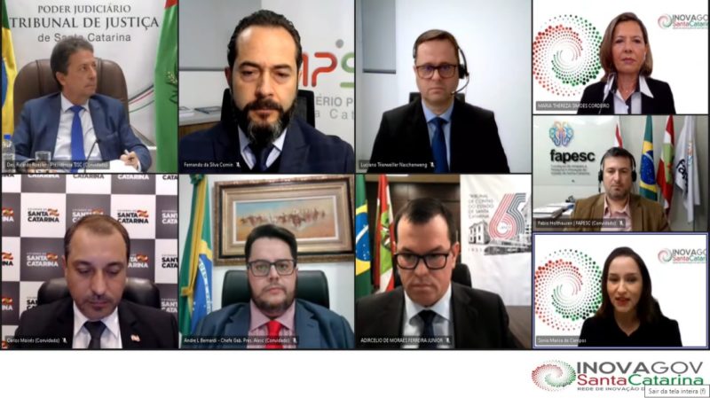 Iniciativa in&eacute;dita re&uacute;ne Executivo, Legislativo e Judici&aacute;rio, Tribunal de Contas e Minist&eacute;rio P&uacute;blico no InovaGovSC – Foto: Reprodu&ccedil;&atilde;o/InovaGovSc
