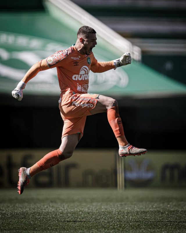 Jo&atilde;o Paulo durante partida da Chapecoense – Foto: Matheus Sebenello/Divulga&ccedil;&atilde;o