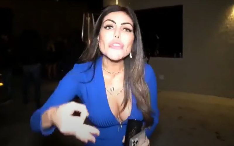 Liziane se descontrolou durante abordagem policial – Foto: Reprodu&ccedil;&atilde;o/ND