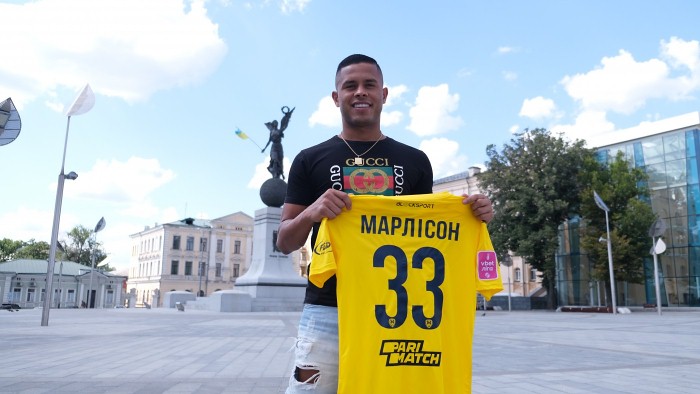 Marlyson j&aacute; foi anunciado pelo Metalist, da Ucr&acirc;nia – Foto: metalist1925/Divulga&ccedil;&atilde;o/ND
