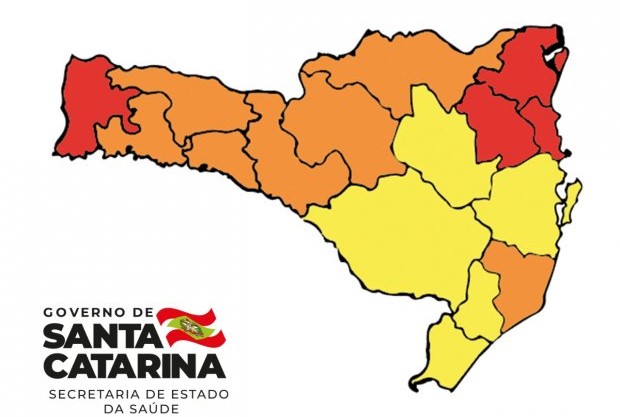 Regiões de risco grave diminuem em comparação a última matriz de risco divulgada – Foto: Governo de Santa Catarina/Divulgação/ND