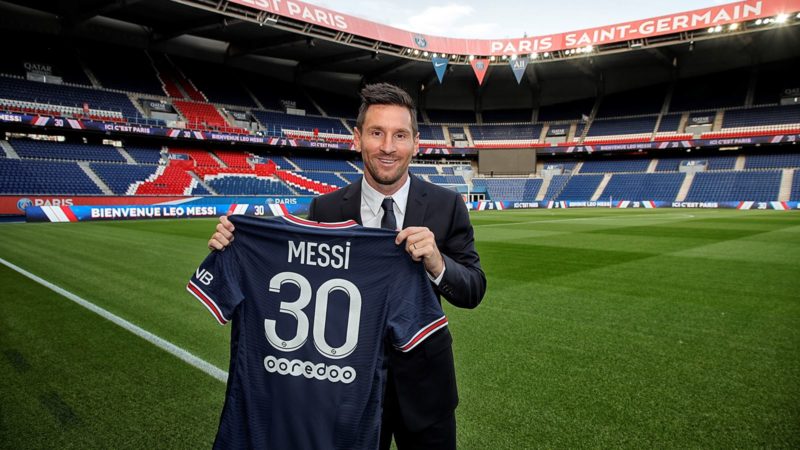 Messi chegou animado no PSG. Mas fracassou… – Foto: C.Gavelle/PSG/ND