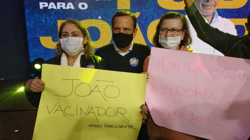 Pai das vacinas é um dos slogans de Doria para disputar prévias no PSDB