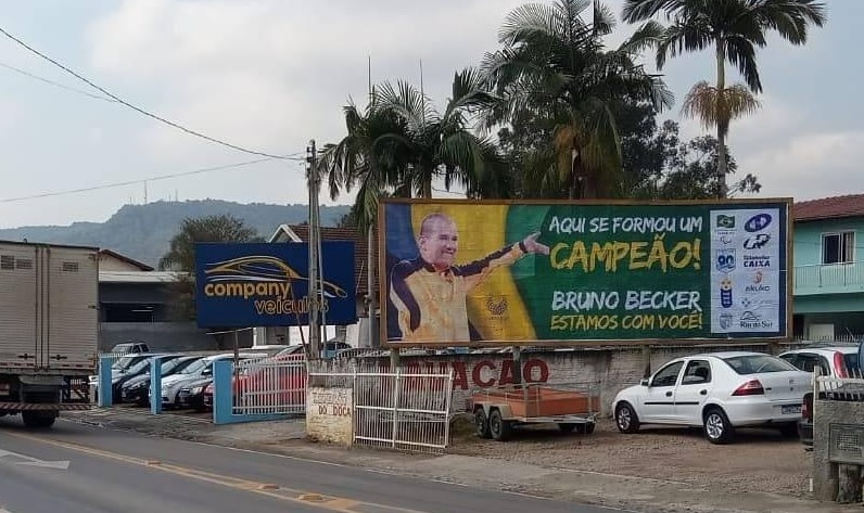 Paratleta recebe o apoio de Rio do Sul, sua cidade natal &#8211; Foto: Arquivo Pessoal/Bruno Becker/ND