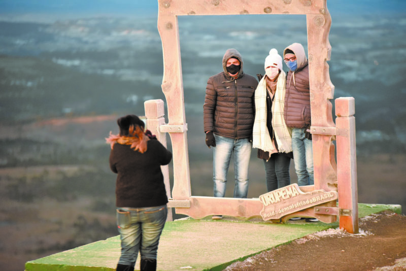 Urupema, na Serra, em 29 de julho de 2021 – Foto: Conradi/Estadão Conteúdo/ND