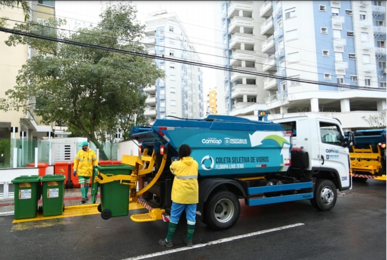 Coleta seletiva de vidros &eacute; ampliada em Florian&oacute;polis – Foto: Divulga&ccedil;&atilde;o/Comcap