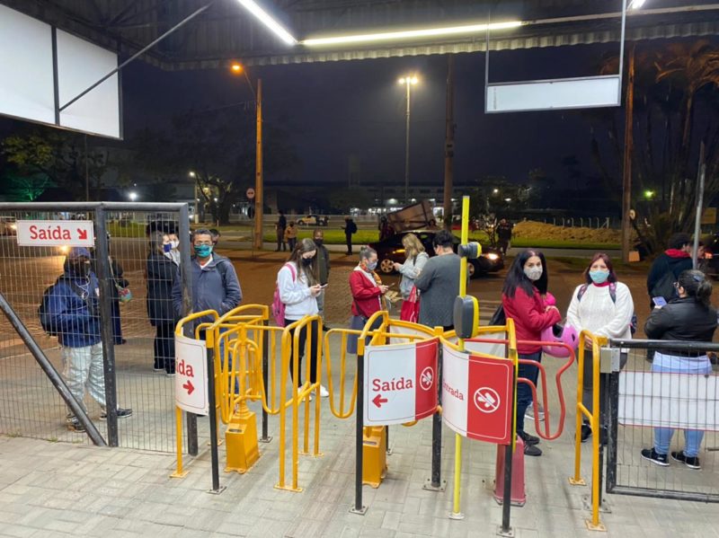 Blumenau ficou sem ônibus no dia 3 de agosto após reunião ser cancelada pela empresa – Foto: Moisés Stuker/NDTV