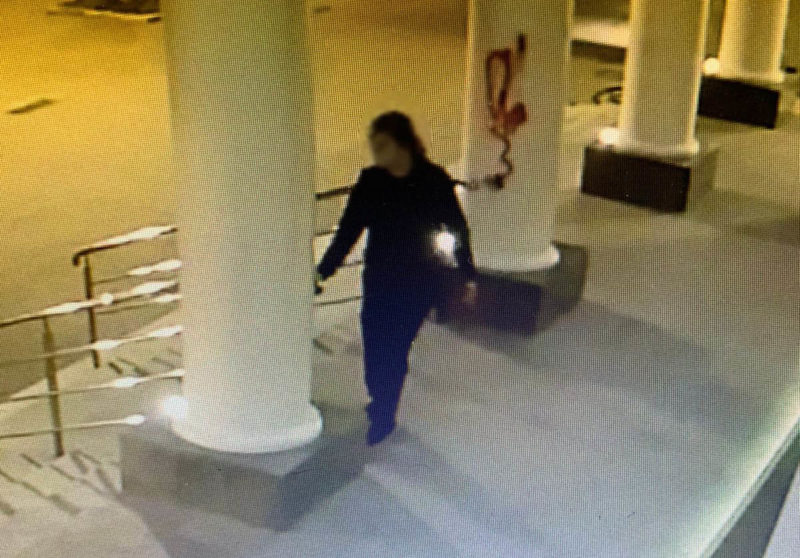 Imagem do suposto autor das picha&ccedil;&otilde;es das c&acirc;meras de seguran&ccedil;a da Catedral S&atilde;o Jos&eacute; est&atilde;o sendo compartilhadas na internet em Crici&uacute;ma – Foto: Reprodu&ccedil;&atilde;o/Internet