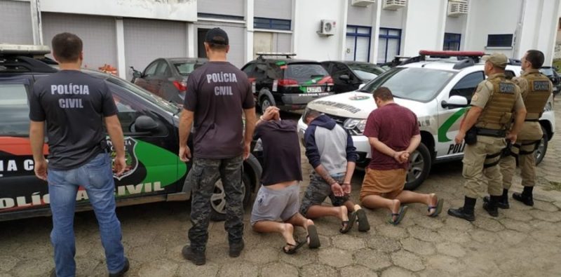 Os quatro acusados foram presos no dia 31 de outubro em Canoinhas e Joinville – Foto: Arquivo/Polícia Civil/Divulgação