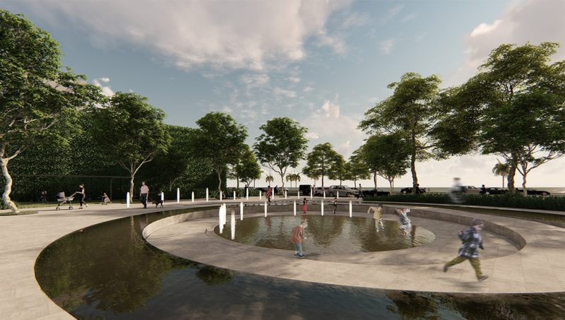 Projeto original da pra&ccedil;a Forte S&atilde;o Lu&iacute;s, em terreno da Beira-Mar Norte – Foto: Divulga&ccedil;&atilde;o/ND