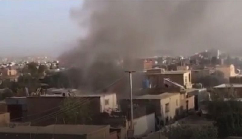 Explos&otilde;es de foguetes em Cabul, capital do Afeganist&atilde;o, atingem vizinhan&ccedil;a – Foto: Reprodu&ccedil;&atilde;o