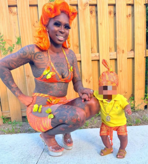 Shemeka Morris com o filho – Foto: Reprodu&ccedil;&atilde;o Instagram