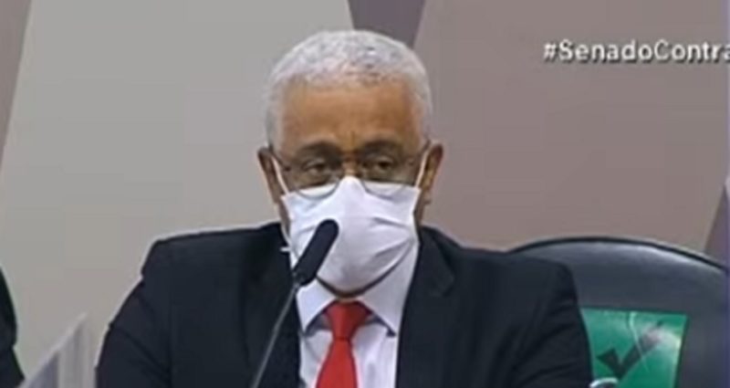 Jailton Batista presta depoimento na CPI da Covid nesta quarta (11) – Foto: Reprodu&ccedil;&atilde;o/ Youtube