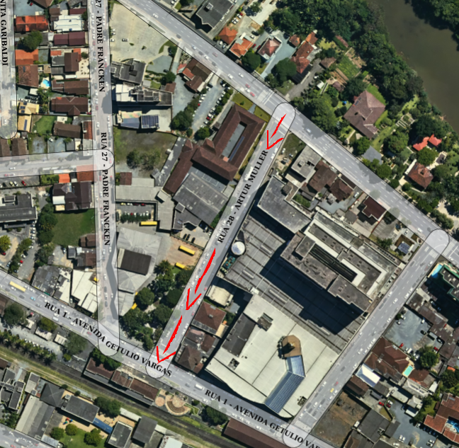 Também haverá alterações na rua Artur Muller