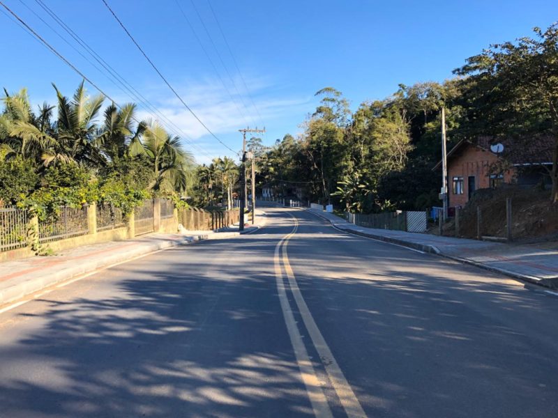 Ladrão desistiu de assalto após ser reconhecido pela vítima na rua Palotina (foto acima), em Indaial – Foto: Divulgação/Prefeitura de Indaial