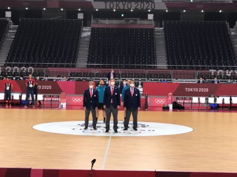 Salvio Sedrez, representante de Barra Velha nos Jogos Ol&iacute;mpicos [bem a direita, na foto] – Foto: Divulga&ccedil;&atilde;o/ND