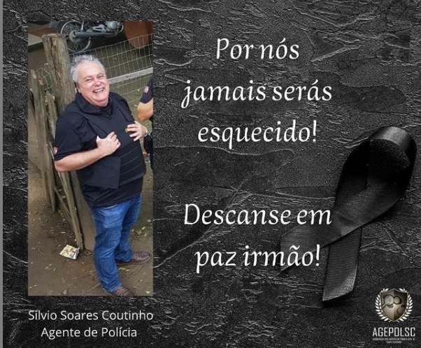 Agepol postou homenagem ao agente Silvio nas redes sociais – Foto: Reprodução/Instagram