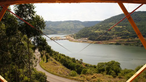 Vista da Tirolesa Interestadual – Foto: Tirolesa Interestadual Divulga&ccedil;&atilde;o