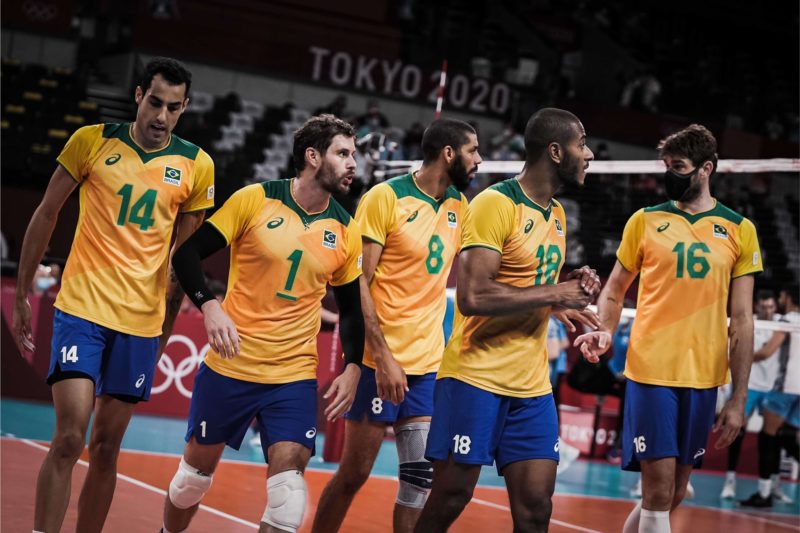 Bruninho (1) reconhece que Brasil fez olimp&iacute;ada abaixo do esperado – Foto: Volleyball World/Divulga&ccedil;&atilde;o