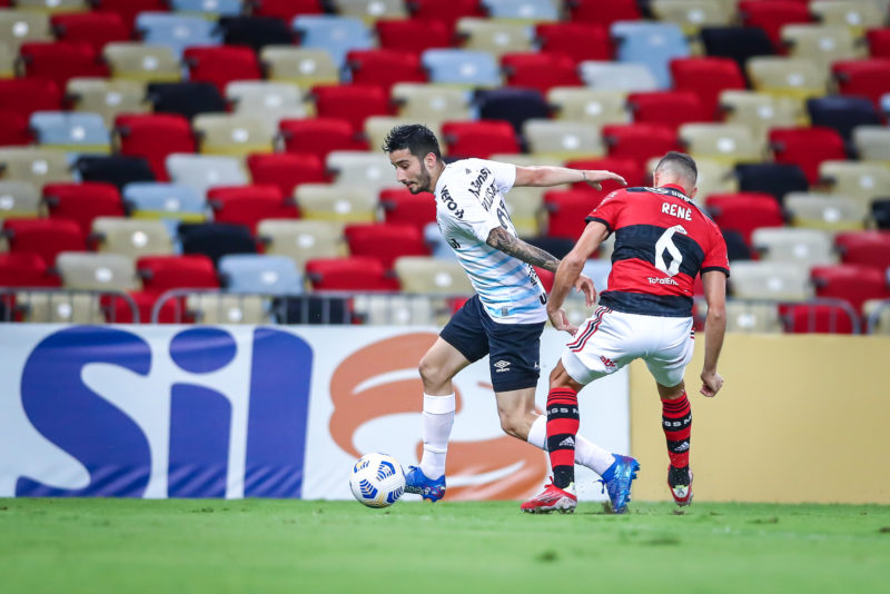 Segundo o treinador, apesar da rápida adaptação Villasanti ainda pode melhorar – Foto: Lucas Uebel/Grêmio FBPA