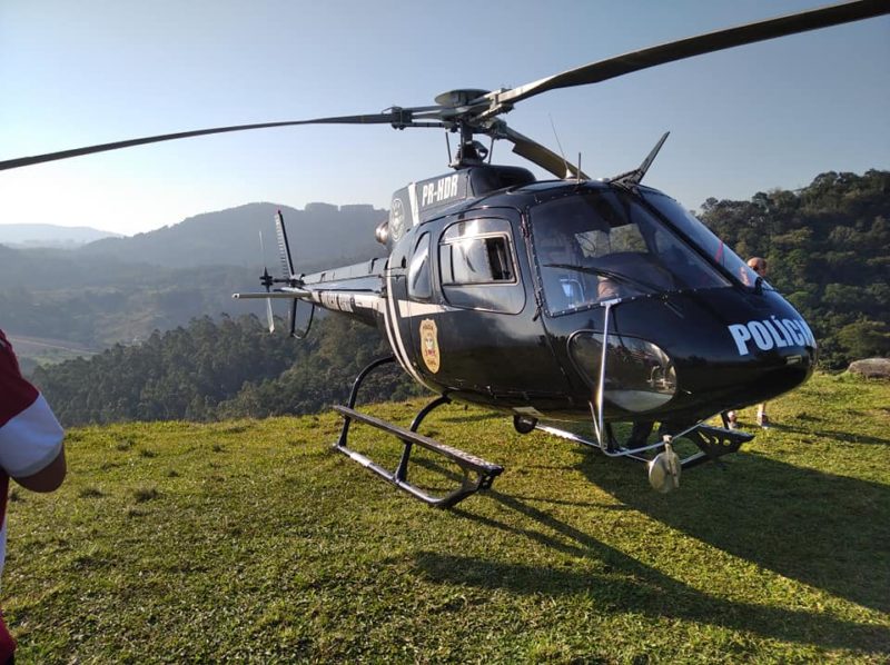 Helic&oacute;ptero do Saer/Sarasul chegou a ser acionado, mas ao chegar no local foi constatada a morte do trabalhador de 46 anos em Jaguaruna- Foto: Arquivo/Saer/Sarasul