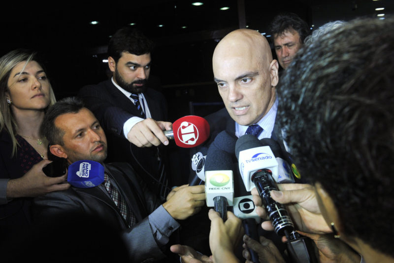 Alexandre de Moraes pediu a pris&atilde;o do professor de SC &mdash; Foto: Jane de Ara&uacute;jo/Ag&ecirc;ncia Senado/ND