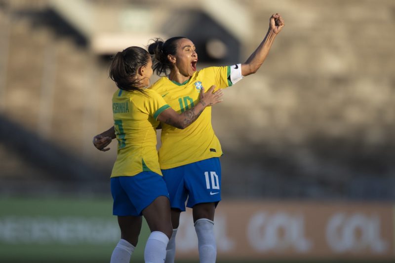 Recordes das seleções feminina e masculina do Brasil - Marta e