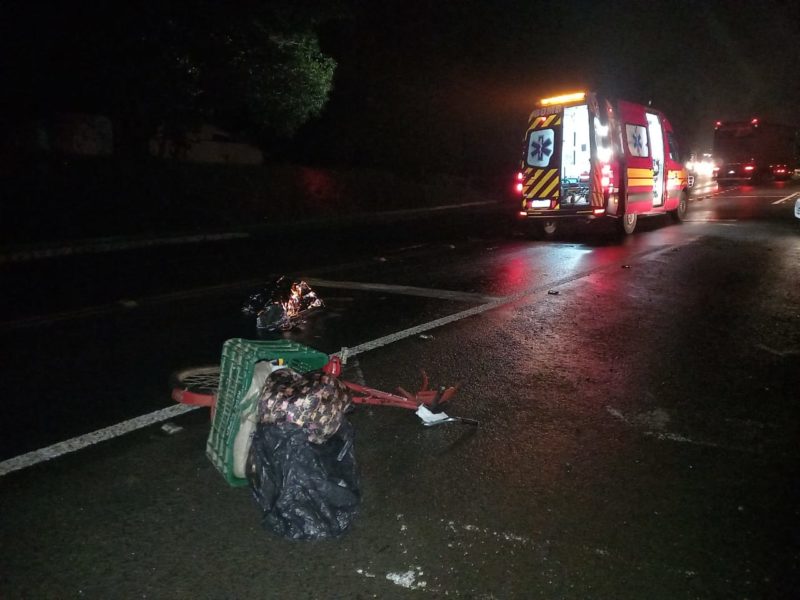 Homem de 58 anos morreu após ser atingido por um carro em Mafra – Foto: 9BBM/Divulgação