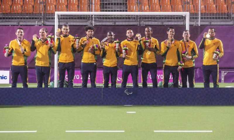 Futebol de 5 vence Argentina e conquista o 22&ordm; ouro nas Paralimp&iacute;adas de T&oacute;quio – Foto: Ale/Cabral/CPB