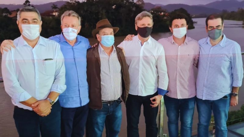 Ant&iacute;dio Lunelli, Celso Maldaner, Peninha, D&aacute;rio Berger, Rafael Pesente e Carlos Chiodini – Foto: Divulga&ccedil;&atilde;o/ND