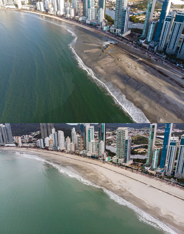 Praia de Balneário Camboriú agora é conhecida como a Copacabana catarinense – Foto: Secom BC/Divulgação